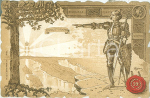 Cartolina originale da collezione 1900 ca 59Â° REGGIMENTO FANTERIA Cartolina reggimentale ILLUSTRATA FP NV 1