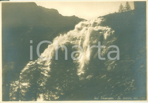 Cartolina originale da collezione 1955 ca FORMAZZA VB Veduta della cascata del TOCE Cartolina postale FG NV 1