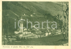Cartolina originale da collezione 1939 GEROLA ALTA SO Panorama del paese con la chiesa Cartolina postale 1 1