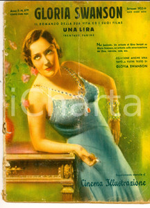 Giornale, rivista storica 1933 GLORIA SWANSON Il romanzo della sua vita e i suoi film ILLUSTRATO 1