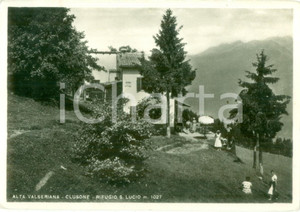 Cartolina originale da collezione 1956 CLUSONE BG Rifugio San Lucio in Alta VAL SERIANA Cartolina postale FG VG 1