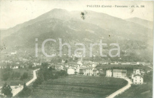 Cartolina originale da collezione 1921 PALUZZA UD Panorama del paese in CARNIA Cartolina FP VG 1