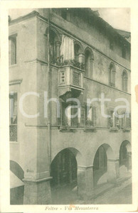 Cartolina originale da collezione 1930 ca FELTRE BL Prospettiva di Via MEZZATERRA Cartolina FP NV 1