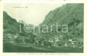 Cartolina originale da collezione 1934 BALME TO veduta generale e Frazione CORNETTI Cartolina FP VG 1