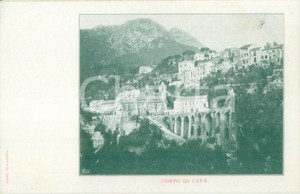 Cartolina originale da collezione 1900 ca SALERNO Panorama del Borgo CORPO DI CAVA Cartolina FP NV 1