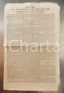 Giornale, rivista storica 1796 LE REPUBLICAIN FRANCAIS Gazette REVOLUTION NÂ° 1290 Arrestation de DROUET 1