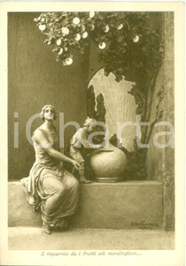 Cartolina originale da collezione 1933 MILANO Associazione Propaganda Risparmio Previdenza Cartolina FG NV 1