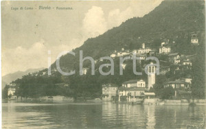 Cartolina originale da collezione 1925 BLEVIO CO Panorama del paese dal Lago Cartolina FP VG 1