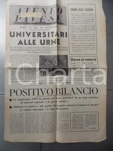 Giornale, rivista storica 1957 ATENEO PAVESE Universitari alle urne Mensile dell ORUP nÂ° 7 1