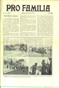 Giornale, rivista storica 1911 PRO FAMILIA TRIPOLITANIA e CIRENAICA italiane Rivista anno XII nÂ° 44 1