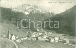 Cartolina originale da collezione 1938 CAPRILE BI Panorama con il Monte CIVETTA Cartolina FP VG 1