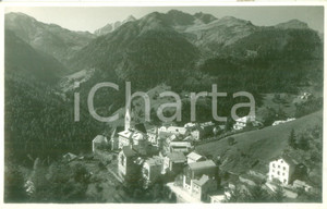 Cartolina originale da collezione 1950 ca PIEVE DI LIVINALLONGO DEL COL DI LANA Panorama con la chiesa Cartolina 1