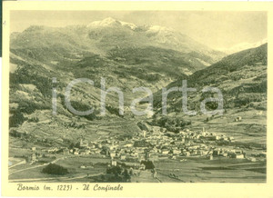 Cartolina originale da collezione 1956 BORMIO SO Veduta panoramica dal CONFINALE Cartolina FG VG 1