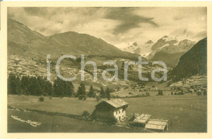 Cartolina originale da collezione 1935 ca AYAS AO Panorama verso CHAMPOLUC verso la Val d Ayas Cartolina FP NV 1