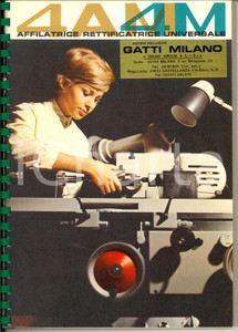 Materiale pubblicitario d’epoca 1974 MILANO Ditta GATTI di Bruno AIROLDI Catalogo rettificatrice TACCHELLA 1