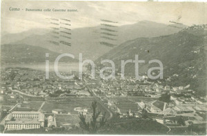 Cartolina originale da collezione 1924 COMO Panorama colle Caserem nuove Cartolina postale FP VG 1