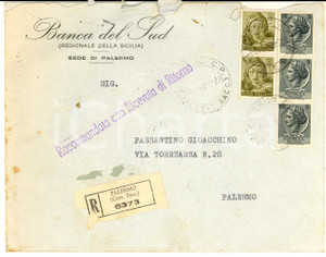 Cartolina originale da collezione 1965 STORIA POSTALE REPUBBLICA Busta affrancata L. 50 MICHELANGIOLESCA + L. 5 1