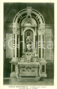 Cartolina originale da collezione 1930 ca CASALE MONFERRATO AL Altare Chiesa di Sant Ilario Cartolina FP NV 1