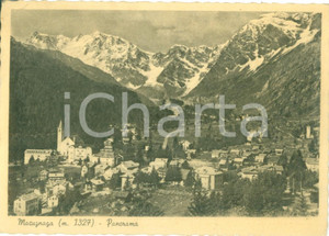 Cartolina originale da collezione 1948  MACUGNAGA VB Panorama generale del paese Cartolina FG VG 1