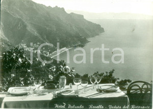 Cartolina originale da collezione 1962 RAVELLO SA Veduta dal ristorante dell Hotel PALUMBO Cartolina FG VG 1