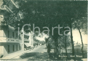 Cartolina originale da collezione 1950 ca RICCIONE RN Veduta dell Hotel MILANO Cartolina postale FG NV 1