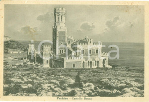 Cartolina originale da collezione 1948 PACHINO SR Veduta del Castello Bruno Cartolina FG VG 1