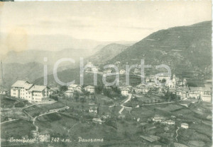 Cartolina originale da collezione 1955 ca CROCEFIESCHI GE Panorama generale del paese Cartolina FG NV 1