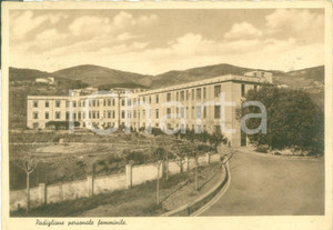 Cartolina originale da collezione 1939 PIETRA LIGURE SV Padiglione personale femminile Cartolina FG VG 1