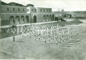 Cartolina originale da collezione 1966 ROMA CAPANNELLE Saggio alle Scuole centrali antincendi Cartolina FG VG 1