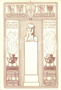 Cartolina originale da collezione 1940 ca PRO LEGA NAZIONALE Dante ALIGHIERI Cartolina illustrata FG NV 1
