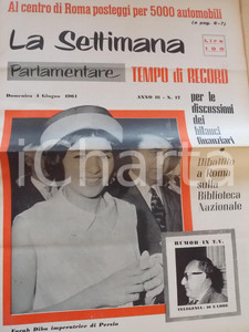 1961 LA SETTIMANA PARLAMENTARE Il problema dei parcheggi al centro di ROMA *nÂ°17  CONDIZIONI: GOOD.     originale e autentica 1