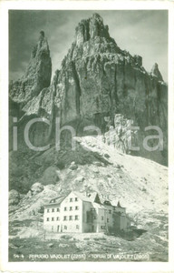 Cartolina originale da collezione 1935 ca BOLZANO Rifugio VAJOLET Torri di Vajolet Cartolina postale FP NV 1