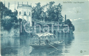 Cartolina originale da collezione 1935 ca ISOLA BELLA VB Gita in batell sul Lago Maggiore Cartolina FP NV 1