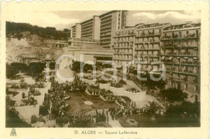 Cartolina originale da collezione 1938 ALGER ALGERIA Veduta di Square Laferrière Cartolina FP VG 1