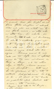 Autografo originale 1908 MILANO Emilio BESTETTI  Lettera d amore per Annina MIGLIO Autografo 1