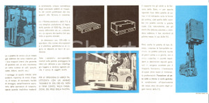 Materiale pubblicitario d’epoca 1960 ca FERROVIE DELLO STATO Palette di carico Pieghevole pubblicitario 1
