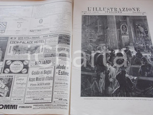 Giornale, rivista storica 1901 L ILLUSTRAZIONE ITALIANA Commemorazione di Umberto I a Roma Sovracoperta 1