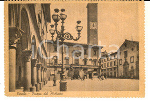 Cartolina originale da collezione 1945 VITERBO Piazza del Plebiscito e BAR CENTRALE Cartolina ANIMATA FG VG 1