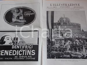 Giornale, rivista storica 1925 L ILLUSTRAZIONE ITALIANA XI Centenario UniversitÃ  di Pavia Sovracoperta 1
