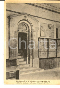 Cartolina originale da collezione 1940 ca COREDO TN Santuario di SAN ROMEDIO  Chiesa Superiore Cartolina FG NV 1