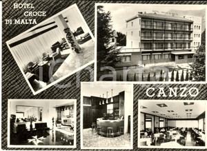 Cartolina originale da collezione 1970 CANZO CO Vedutine hotel CROCE DI MALTA Cartolina postale FG VG 1