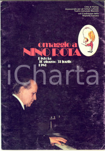 Materiale pubblicitario d’epoca 1981 PISTOIA Omaggio a Nino ROTA  Programma ILLUSTRATO rassegna 30 pp. 1