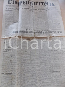 Giornale, rivista storica 1930 L IMPERO D ITALIA Giro aereo d Italia  Funerali di Alessandro MUSSOLINI 1