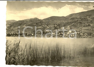 Cartolina originale da collezione 1953 SPINONE AL LAGO BG Veduta da MONASTEROLO DEL CASTELLO Cartolina FG VG 1