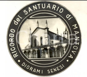 Materiale pubblicitario d’epoca 1960 ca MANTOVA Santuario Vergine delle Grazie  Bozzetto diorama SENESI 1
