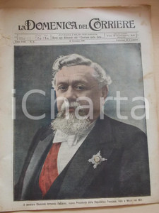 Giornale, rivista storica 1906 DOMENICA DEL CORRIERE Conferenza di ALGESIRAS  Elezione Armand FALLIERES 1