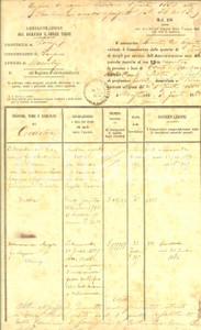 Documento originale, autentico 1886 MAROSTICA Iscrizioni a carico di Pietro CONTI BARBARANO Documento 1