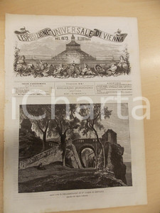 1873 ESPOSIZIONE UNIVERSALE DI VIENNA Arsenale di Venezia - LALANNE Rivista nÂ°14  CONDIZIONI: FAIR    originale e autentica 1