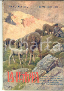 Giornale, rivista storica 1919 LA LETTURA Archivio BERTARELLI: la vita e l immagine Rivista Anno XIX nÂ°9 1