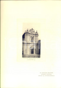 Stampa, bozzetto originale 1950 ca MILANO Facciata della chiesa di S. PIETRO CELESTINO Stampa 31x24 cm 1